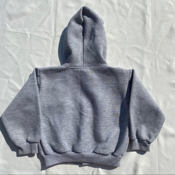 Boys Grey Mouse Face Design Button-up Hoodie - Picture 10 of 12